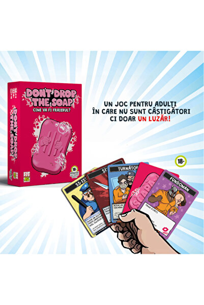 Ludicus Games Μην ρίχνεις το σαπούνι – Παιχνίδι για πάρτι για ενήλικες (+18 ετών, ρουμανική γλώσσα)