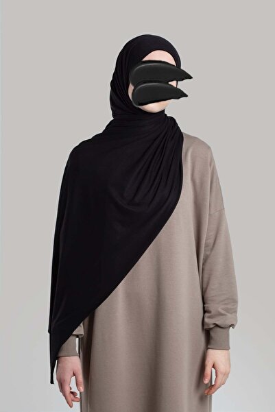Emare شال قطن ممشط - أسود