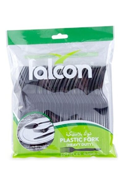 Generic Falcon Plastic Fork (1 Pack x 50 Pieces) Black