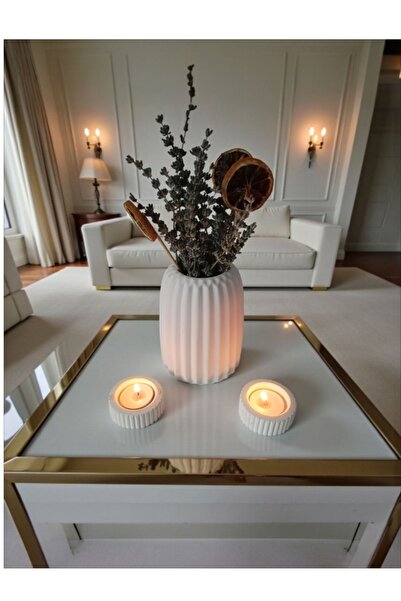 The Motellas Διακοσμητικό Σετ Βάζας/Κηροπήγιο Μοντέρνου Σχεδιασμού /Διακόσμηση Σαλονιού Γραφείου Σπιτιού