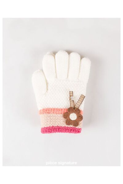PIECE SIGNATURE 100% Acrylic Children's Gloves with Accessories (Age 3-6)