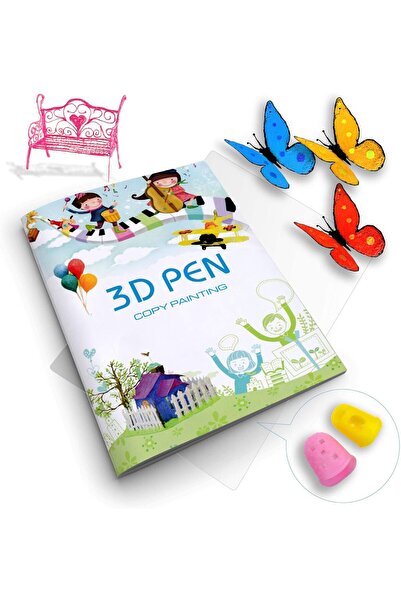 007 دفتر رسم ثلاثي الأبعاد - قوالب ورقية سميكة ملونة قابلة لإعادة الاستخدام، ...