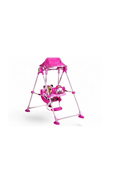 ALRWAD مجموعة أرجوحة للأطفال مع ألعاب موسيقية، كرسي قابل للطي، مظلة قابلة للت...