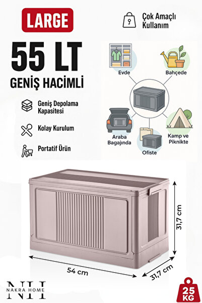 NAKRA HOME Multi-Purpose Folding Case Organizer Portable Storage Box That Can...