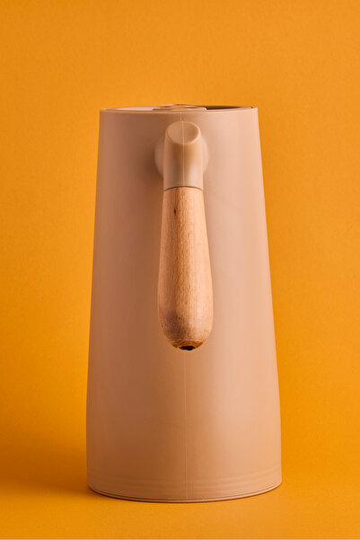 Perotti Niva Nordic Bambu Saplı Cam Vakumlu Termos 1000 ml Kahverengi