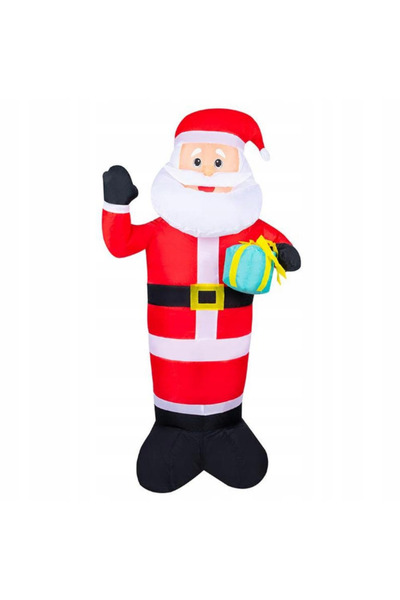 Gotel Moș Crăciun gonflabil cu iluminare LED și proiector, 120 cm, pentru interior și exterior, IP44