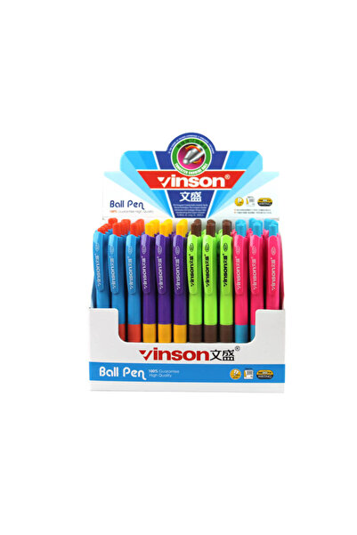 Vinson Pix albastru cu buton colorat - set de 60 (Tip 1,