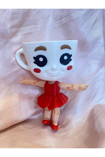 Eta3d دمية برينروت باليرينا كابتشينو حمراء اللون، مقاس 13 سم