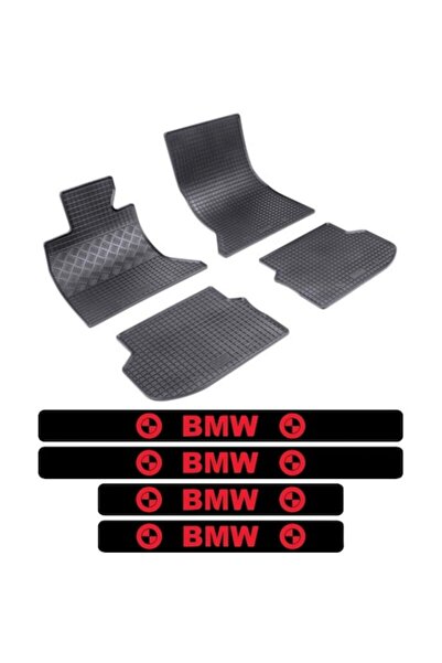 Rigum Covorașe cauciuc BMW Seria 5 F10 (Sedan 03.2010-2013) + 4 autocolante p...