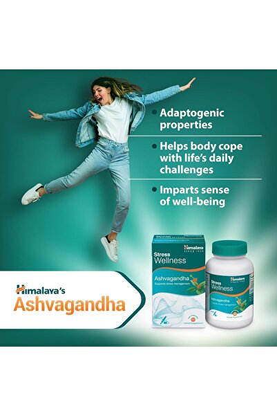Himalaya Ashvagandha 120 Veg Caps - Natural Stress Relief (120 Capsules)