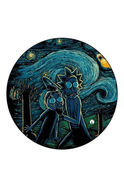 Generic Cartoon Printed Fridge Magnet Blue/Yellow/Black 5.5cm