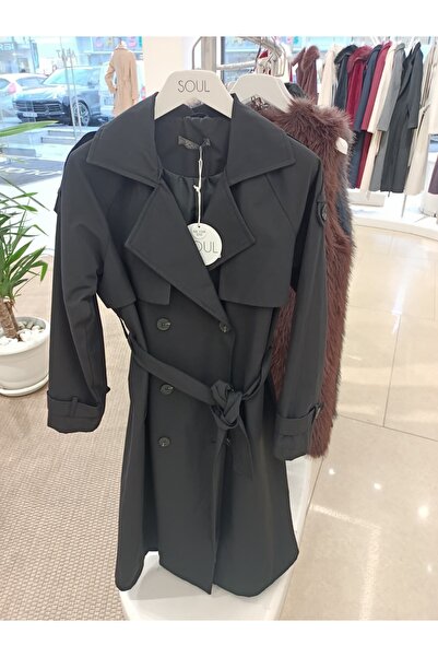 Soul Düğmeli Kruvaze Trençkot 32403