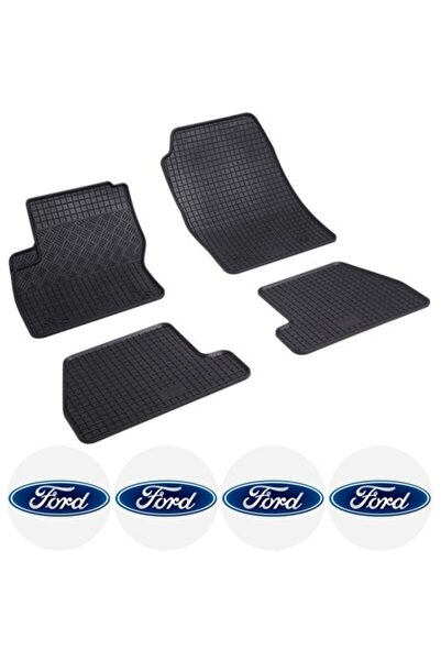 Rigum Set covorase Ford Focus III Hatchback 03.2011 - 08.2018 si 4 stickere r...