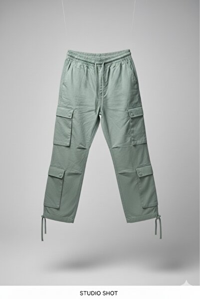 Eng şık rahat askeri yeşil kargo pantolon