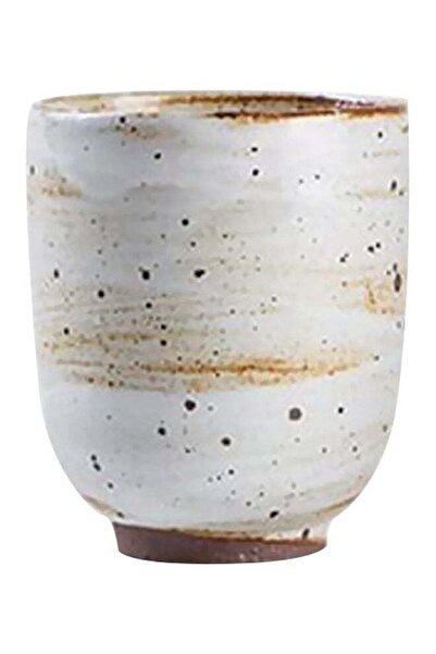Generic Stoneware Coffee Mug White/Brown 150ml