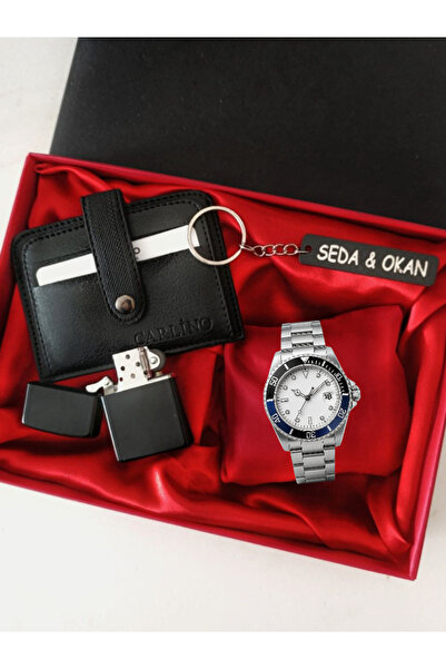 arpat time saat aksesuar KİŞİYE ÖZEL, ÖZEL KUTULU SAAT SETİ. SAAT, ÇAKMAK, CÜ...