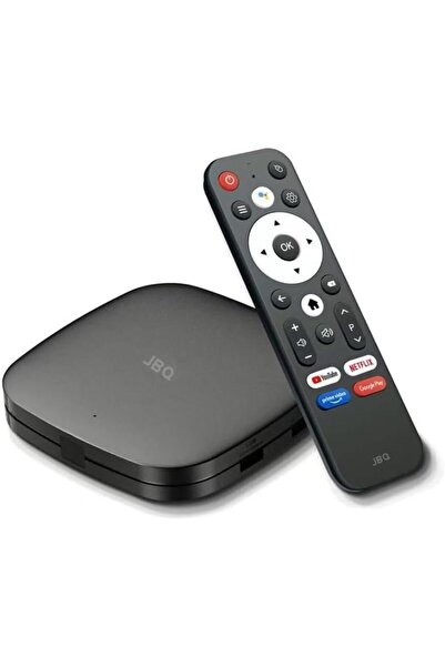 JBQ Android TV Box 4K 60FPS High Performance, Dual-Band WiFi 2.4G/5G, 2GB RAM