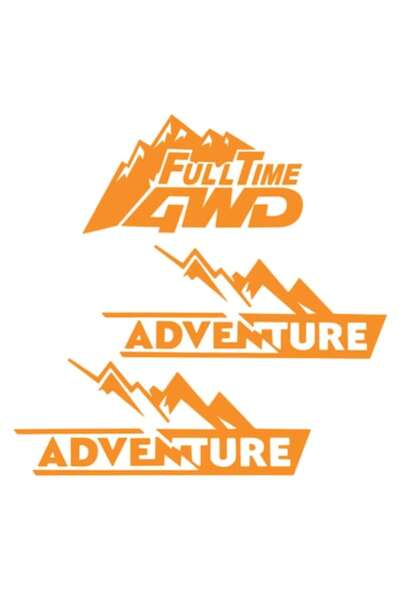 Oracal Set 3 autocolante Adventure 4WD, portocaliu