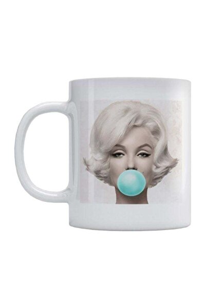 Generic Atiq Marilyn Monroe Printed Mug White/Blue/Black 350ml