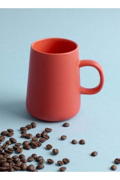 Generic Frosted Ceramic Coffee Mug Coral