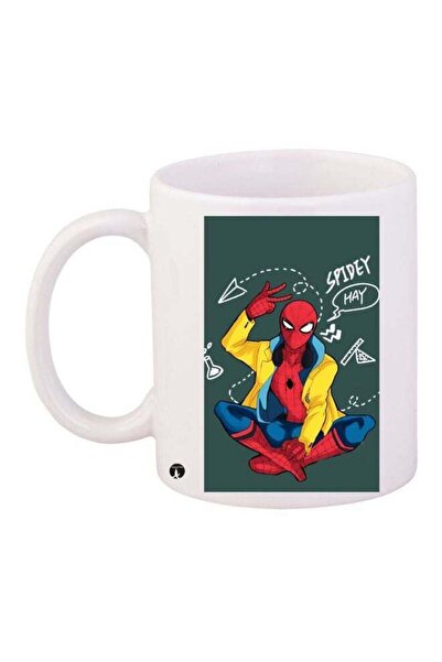 Generic BP Spiderman Printed Coffee Mug White/Green/Red