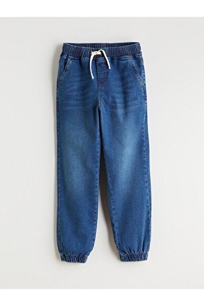 LC Waikiki Pantaloni Jogger Jean pentru băieți Indigo S slim fit