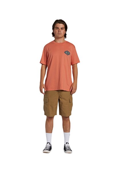 BİLLABONG Abyzt02255 Crayon Wave Men's T-Shirt Red