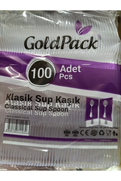 GOLDPACK Kullan At Mini Şeffaf Sup Kaşık / Tatlı Kaşığı / Bardakta Mısır Kaşı...