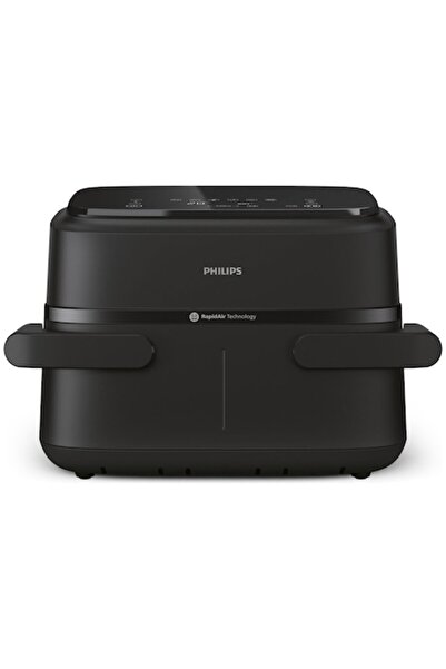 Philips Friteuză cu aer NA150/00, 6 programe, 2 coșuri, 7,1 L, Negru