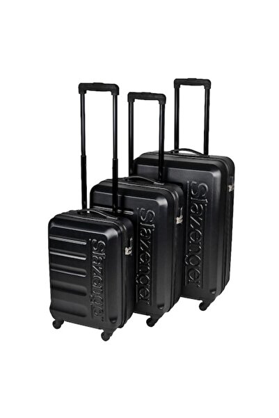 Slazenger 3-piece trolley set, 52x32x20cm / 62x37x24cm / 72x44x28cm, ABS, black