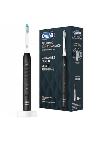 Oral-B Electric toothbrush, Pulsonic Clean Slim 2000, Black