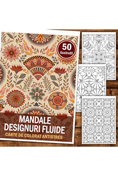 Legendary Gifts Painting book, 50 illustrations Mandalas Fluid Designs