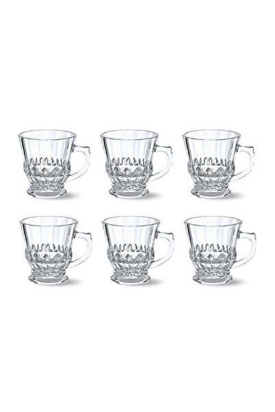 Generic Feelings Glass Tea Mug Set of 6, 140ml Each – Crystal Clear Heat-Resi...