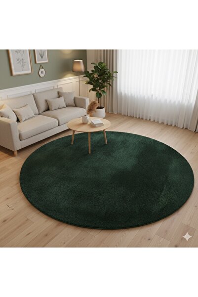 Truva Grup Fluffy Indoor Rug, Dark Green – Soft, Elegant and Easy to Maintain