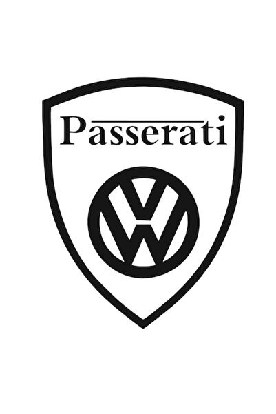 Oracal Car sticker Volkswagen Passat Vw "passerati", black, 15 cm