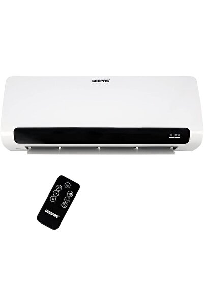 Geepas سخان حائط سيراميك PTC، 2200 واط مع جهاز تحكم عن بعد