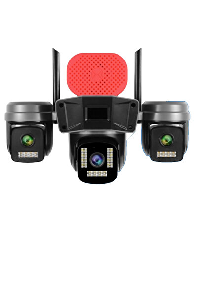 AVENİR AV-S308 FULL HD 3 KAMERALI SİRENLİ GECE GÖRÜŞÜ VE TAM RENKLİ GECE GÖRÜ...