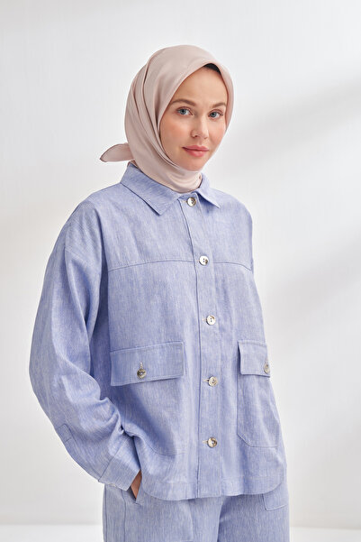 ARMANDA Premium %100 Twill İpek Eşarp Düz Çift Taraflı İpek Silk - Pudra