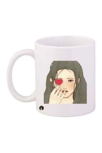 Generic BP Printed Mug White/Grey/Red