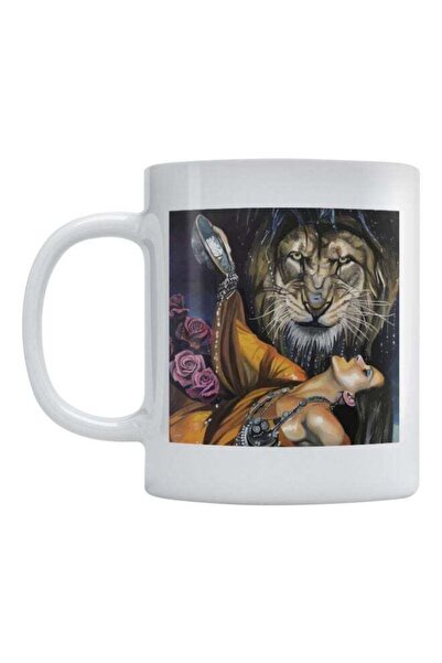 Generic Atiq Woman Printed Mug White/Brown/Yellow