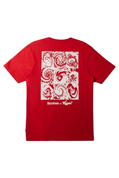 Quiksilver Aqyzt09540 Hurricane or Hippie Moe Men's T-Shirt Red