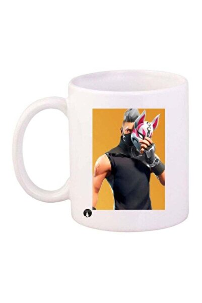 Generic BP Fortnite Printed Coffee Mug White/Yellow/Black