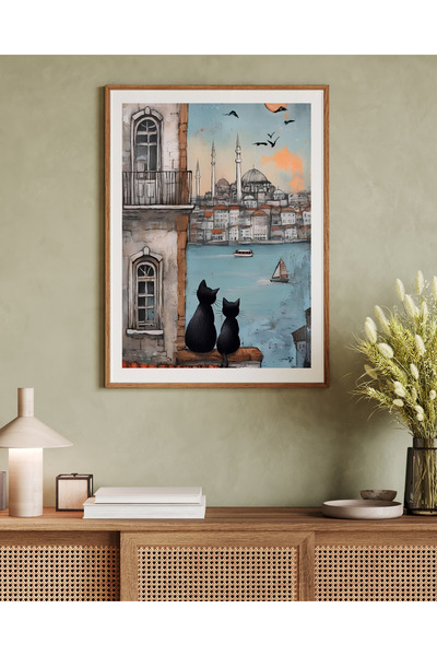 woodhomeworks Ένα τεμάχιο Διακόσμηση γραφείου σαλονιού ζωγραφική Vrynt