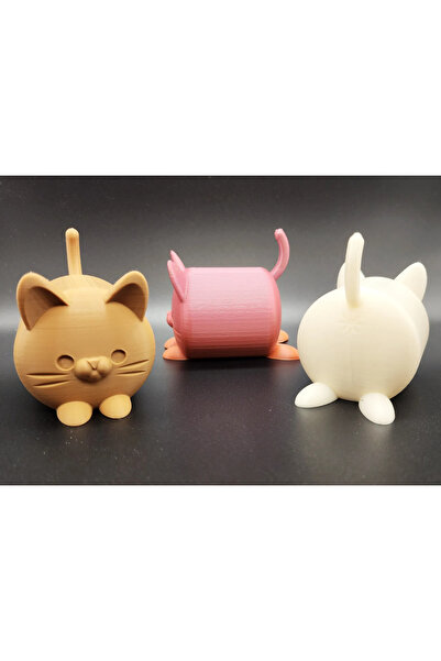 HasFar Tech 3-Piece Paint-Yourself Cat Figure |   Unpainted Hobby & Decor Product