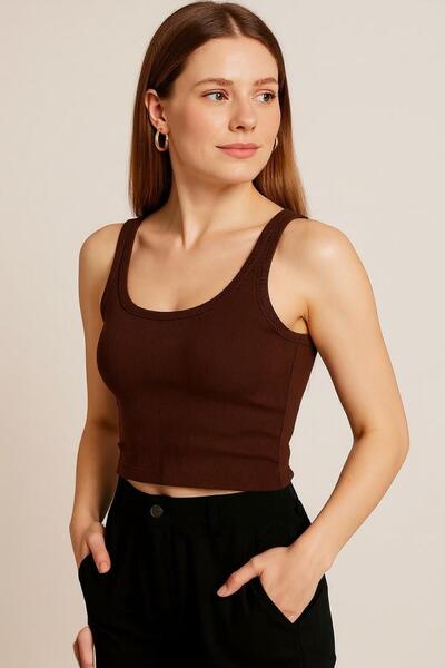 Bliss Women's Ribbed Look Thick Strap Basic Undershirt