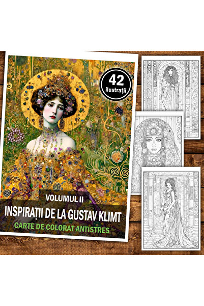 Legendary Gifts Carte de pictura, 42 de ilustratii Inspiratii de la Gustav Kl...