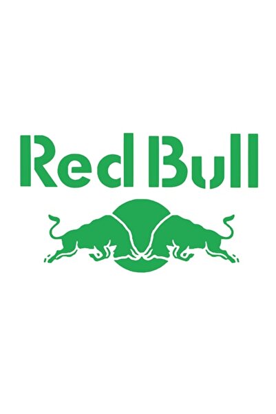 Oracal Decorative car sticker, waterproof and UV resistant, Red Bull type, 20cm, green