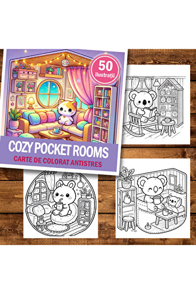 Legendary Gifts Carte de pictură, 50 de ilustrații, Cozy Pocket Rooms