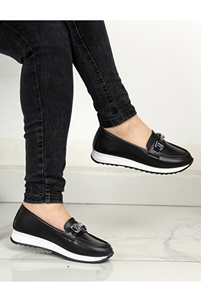 ASL SHOES STORE Women's Casual Ballerina Shoes with Buckle, Suitable for Daily Use with Orthopedic Soles