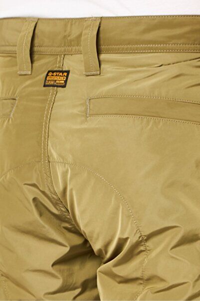 G-STAR RAW Men Solid Cargo Shorts, Olive